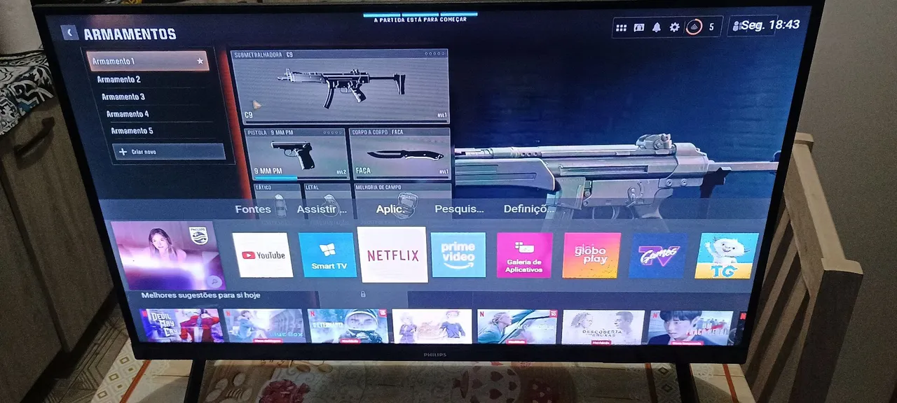 Smart TV 32pol Philips estado de nova impecável 
