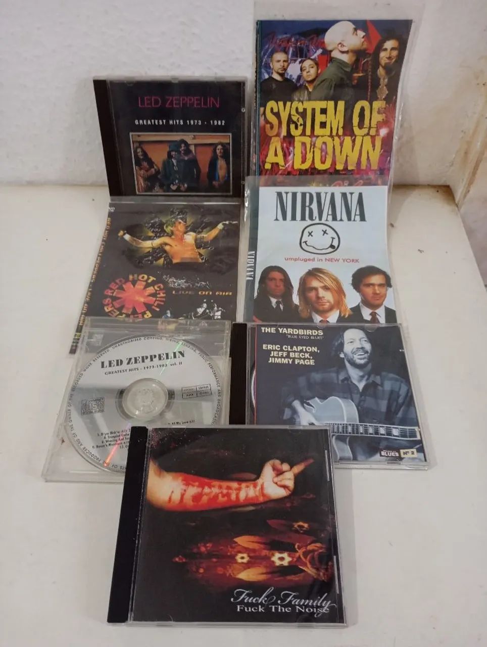 Coleção de CDs de Rock e Blues
