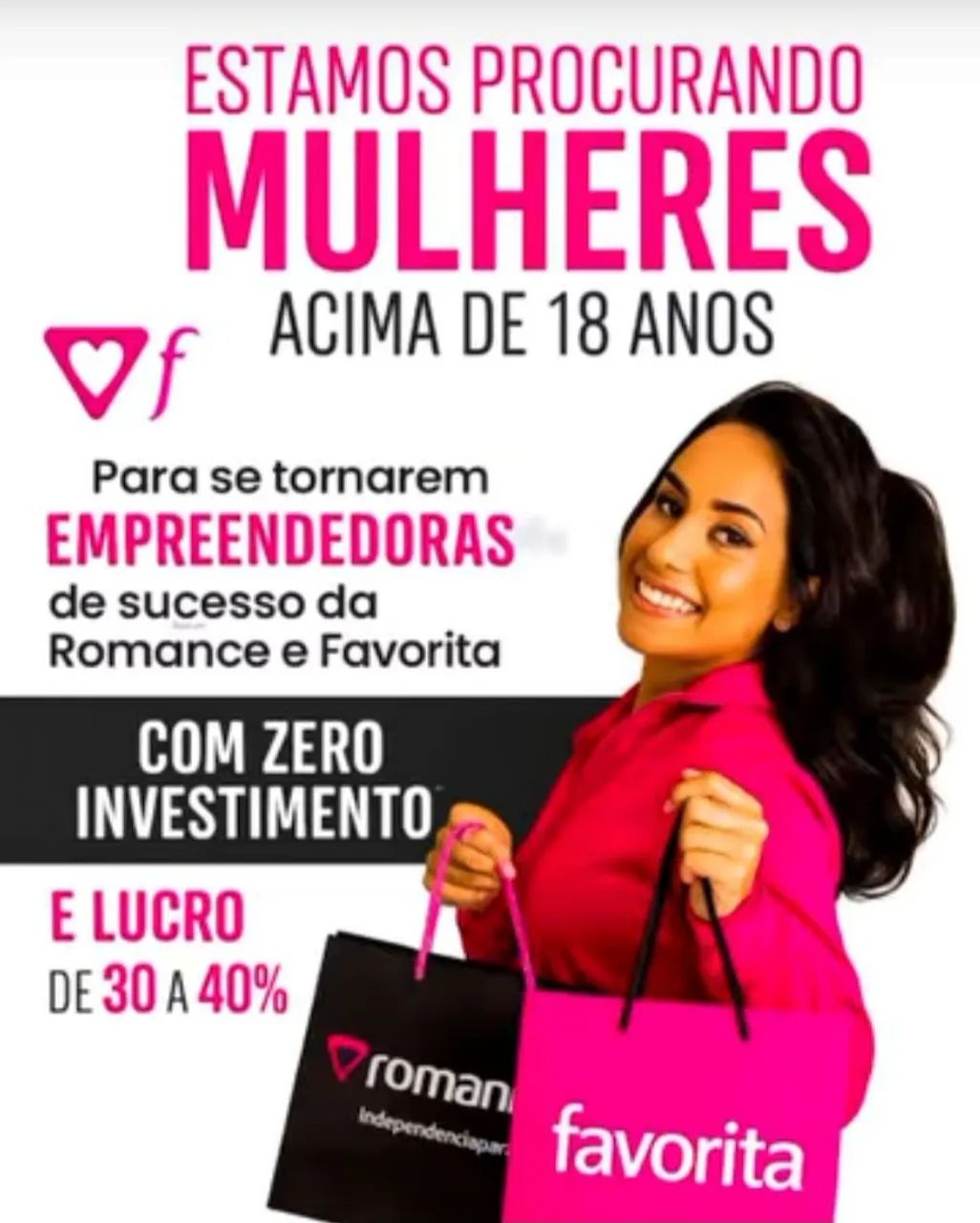 TEMOS VAGAS VENDAS ROMANCE FAVORITA 