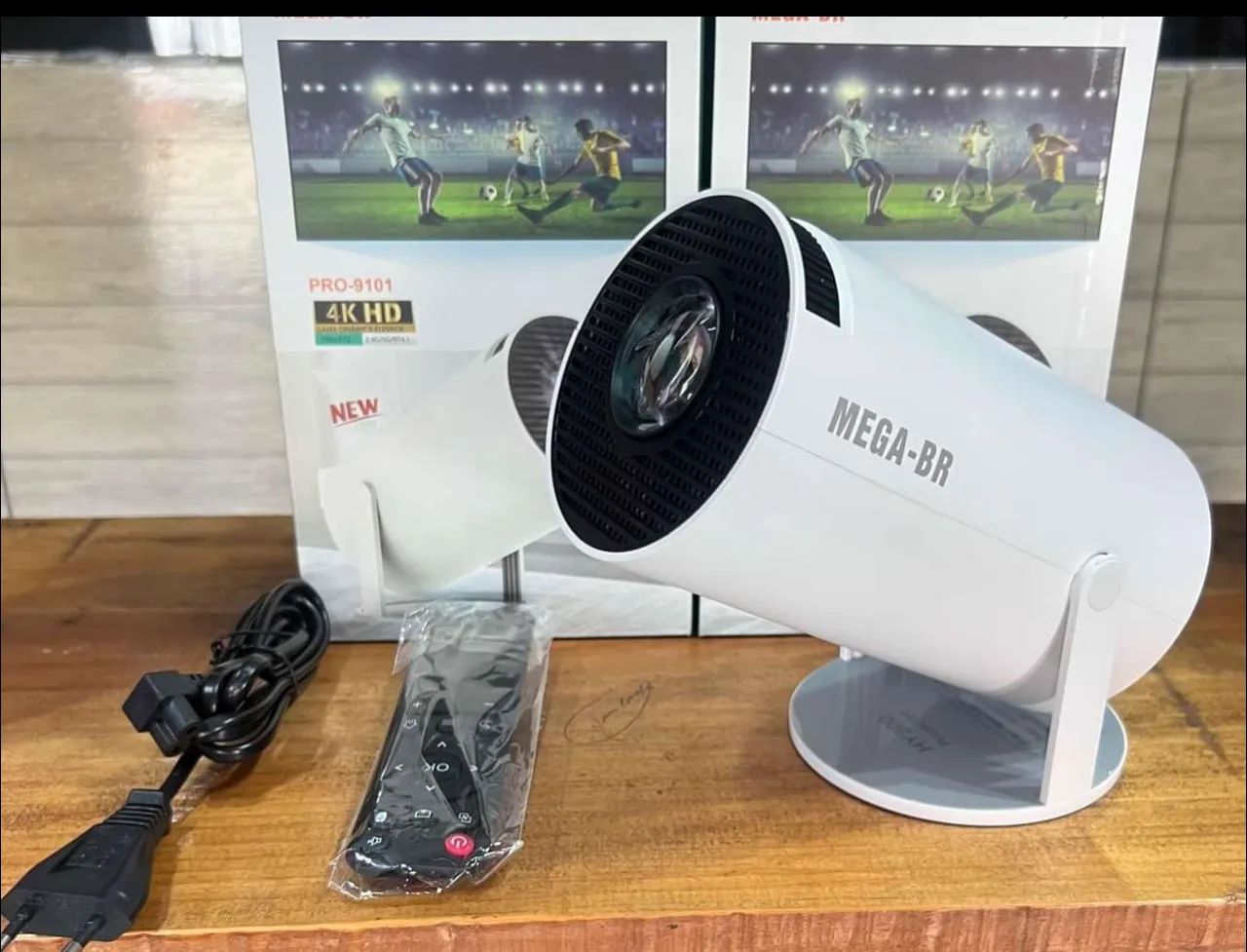 Projetor Portátil 4K HD - Novo! Incluindo Senha do IPTV