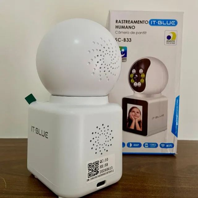 Câmera de Segurança Itblue Tela Lcd 2.4pol Audio Visão Noturna Microfone - Foto 5