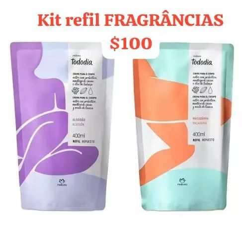 Kit Refil Fragrâncias Tododia Natura