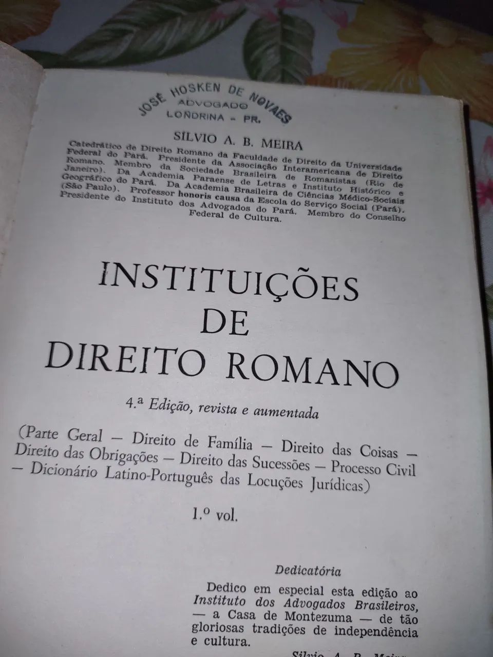 Instituições de Direito Romano, de Silvio A B Meira - Foto 2