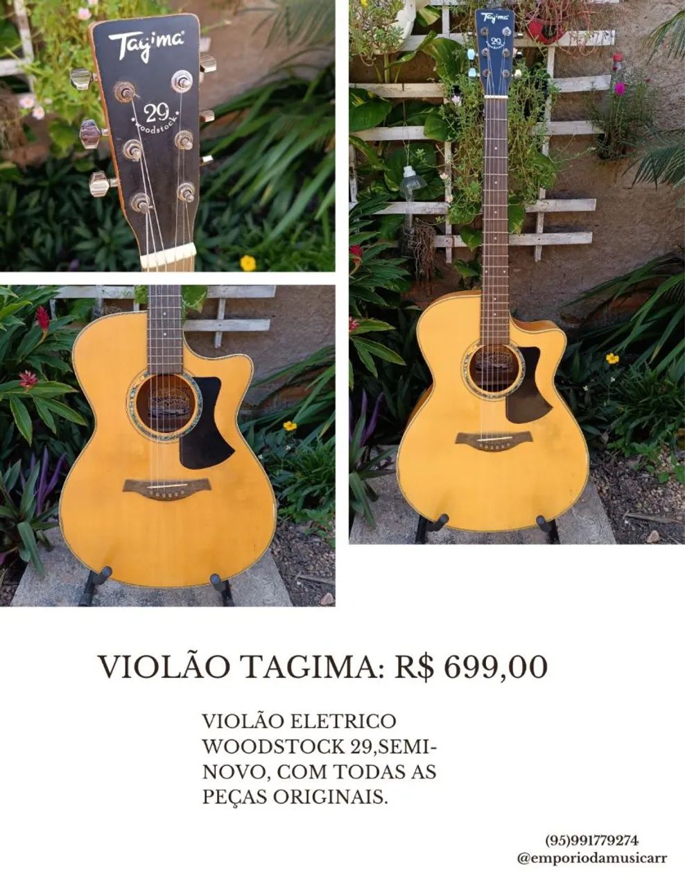 Violões Elétricos Fender, Eagles 12cordas ,Tagima..  - Foto 3