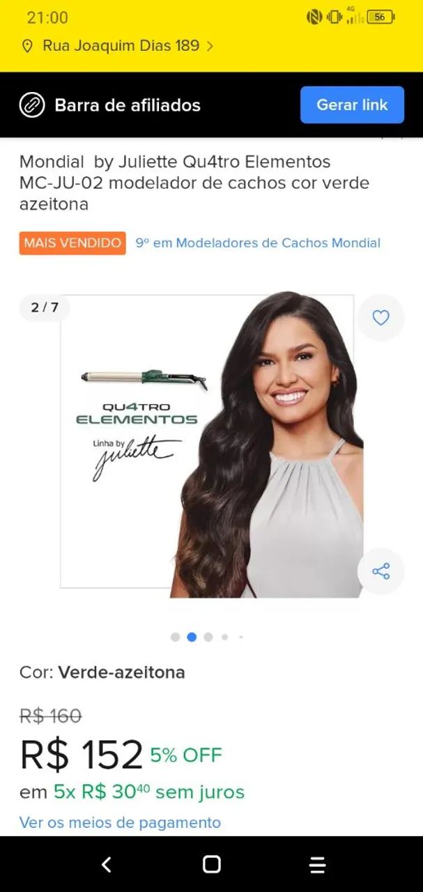 Modelador de Cachos Mondial by Juliette Qu4tro Elementos