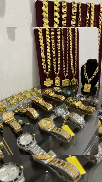 Cordões 100% moeda antiga e banhados a ouro .  - Foto 4