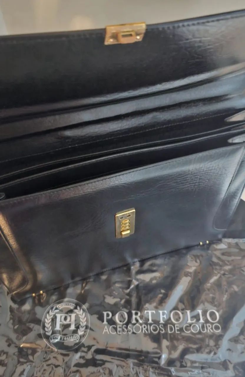 Maleta Executiva de Couro Nobre Legítimo - Foto 5
