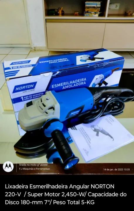 Esmerilhadeira Lixadeira Serralheria Serralheiro Marcenaria Oficina  - Foto 5