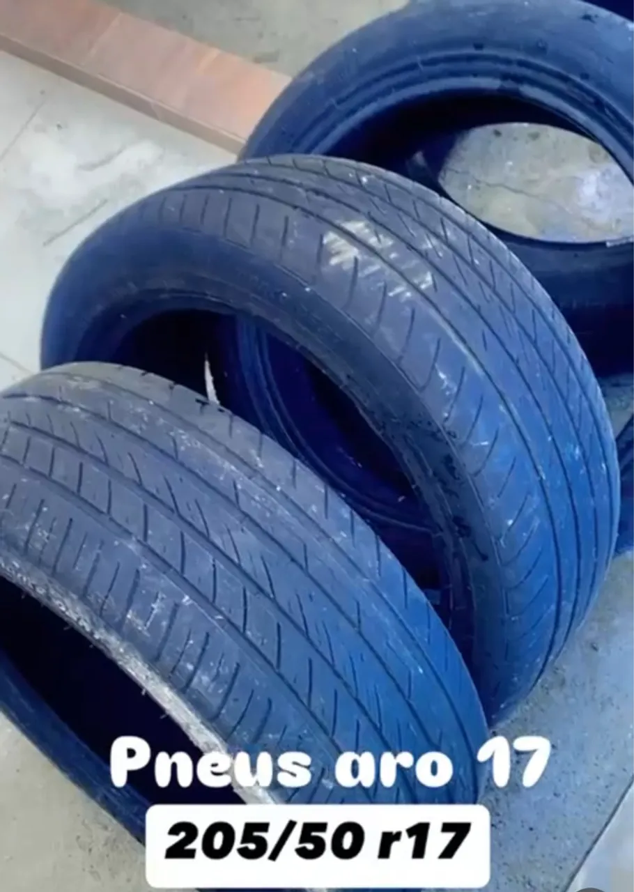 4 pneus por 250,00 Aro 17 - 205/50 r17