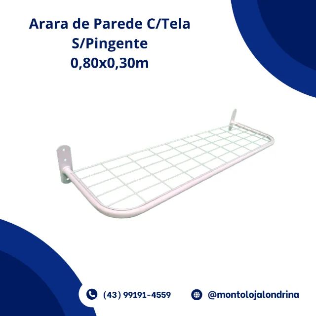 Arara de Parede C/ Tela S/ Pingente