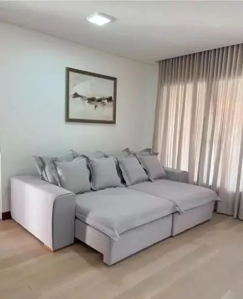 Sofá retrátil de 2.50m com tecido no linho  - Foto 3