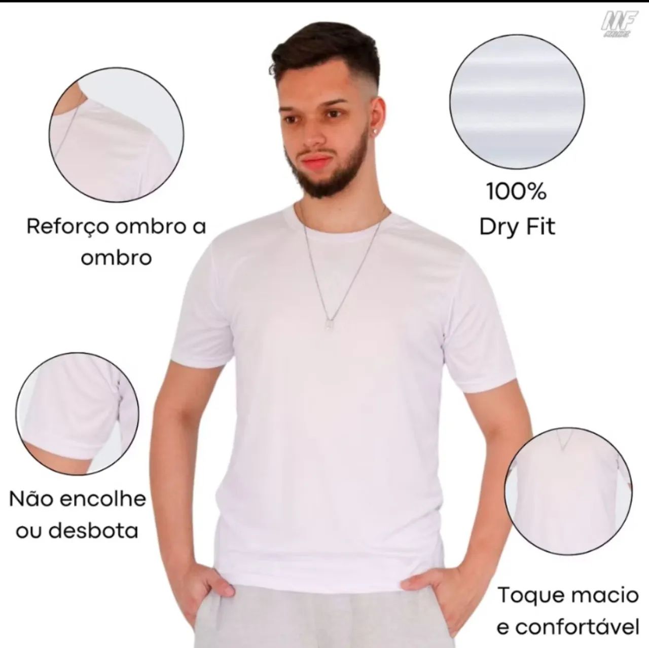 Camisas de Malha - 6 cores - Tamanhos P ao GG - Foto 4
