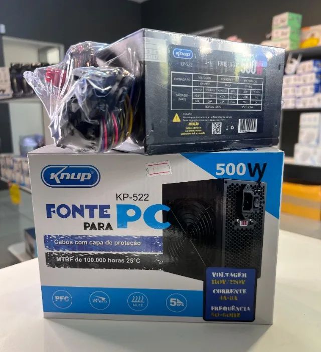 Fonte de Alimentação Knup  500W - R$ 169,90