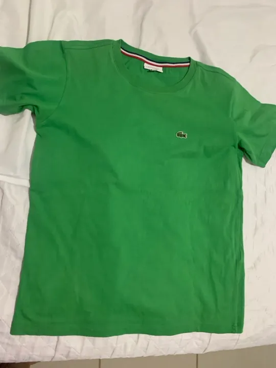 Camiseta Lacoste verde infantil
