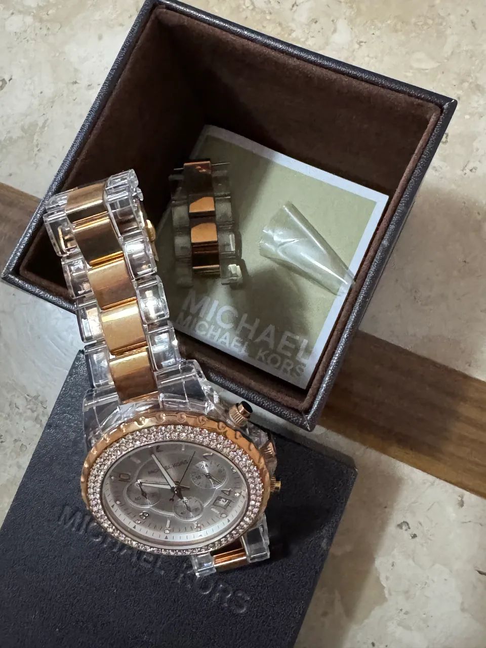 Relógio Michael Kors Rose Original - Foto 4