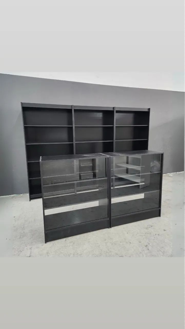 KIT BALCÕES VITRINES E PRATELEIRAS MDF NOVO 