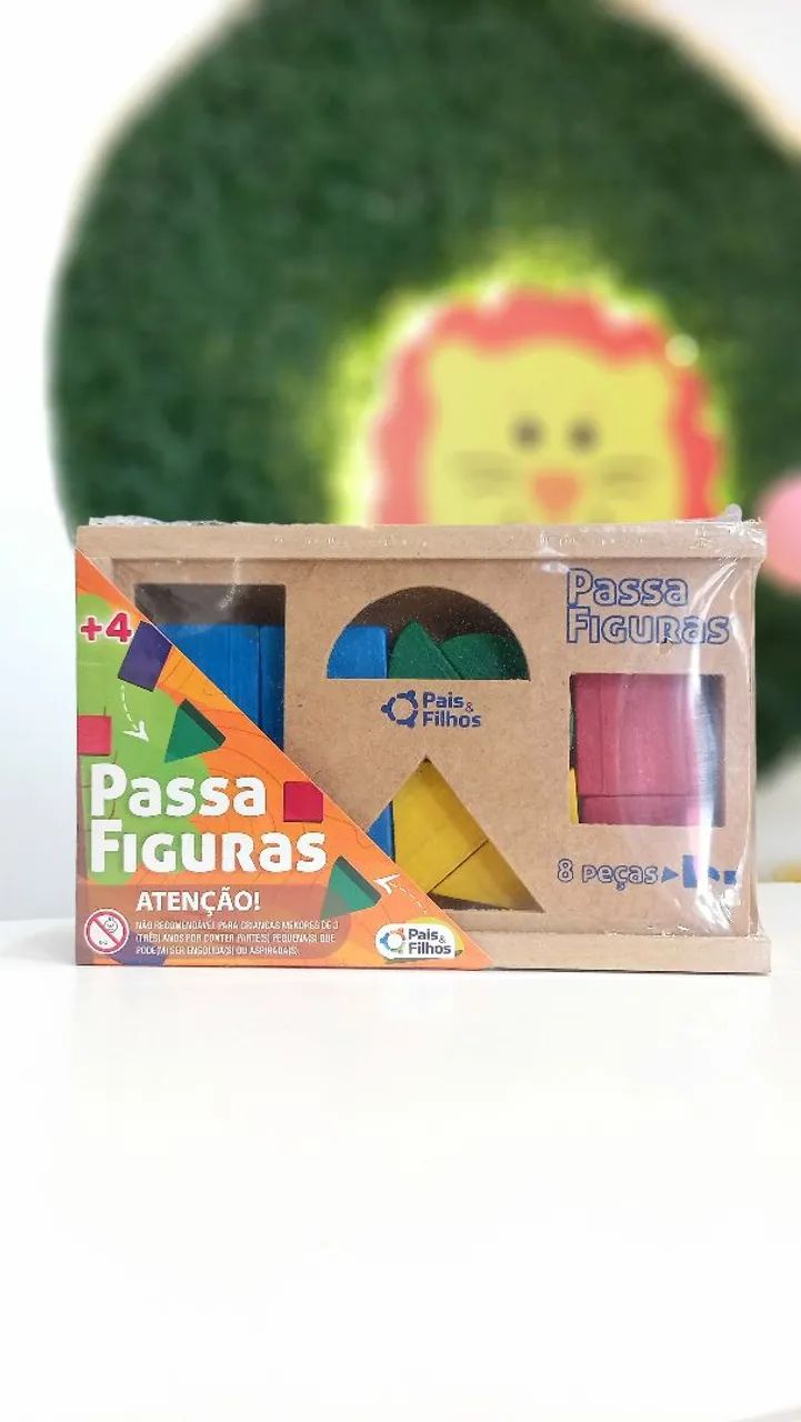 Jogo de encaixe didático presente