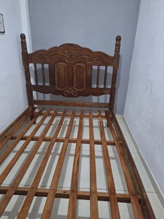 Cama de Sucupira Casal + colchão - Foto 5