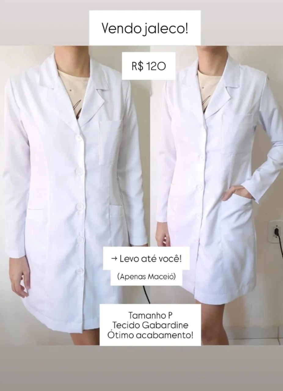Jaleco Feminino - Tamanho P 64308896191746120