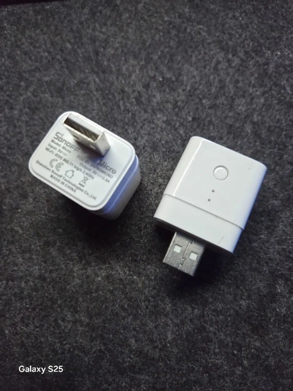 2x Sonoff USB A Wifi 5v