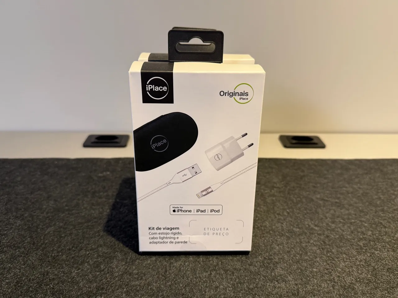 Kit de Viagem - Carregador para iPhone - Novo - Homologado Apple.