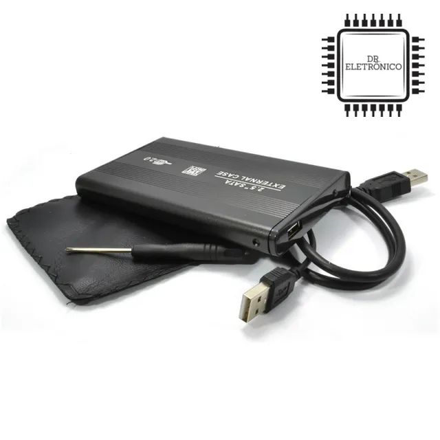 Case para HD Externo de 2,5" - Sata para UsB 2.0