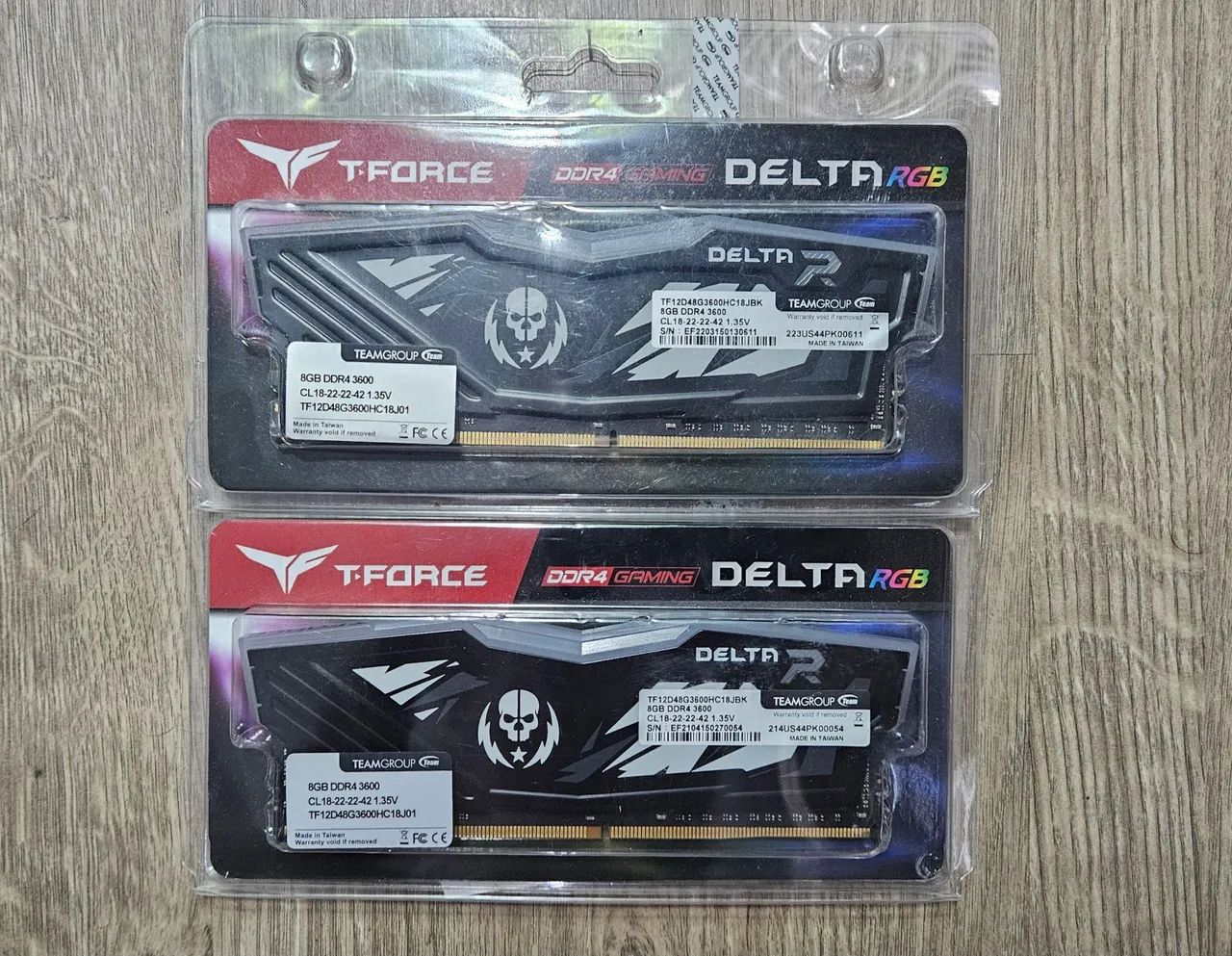 T-Force Delta RGB 16GB 3600MHz RAM Memory64396502370307122