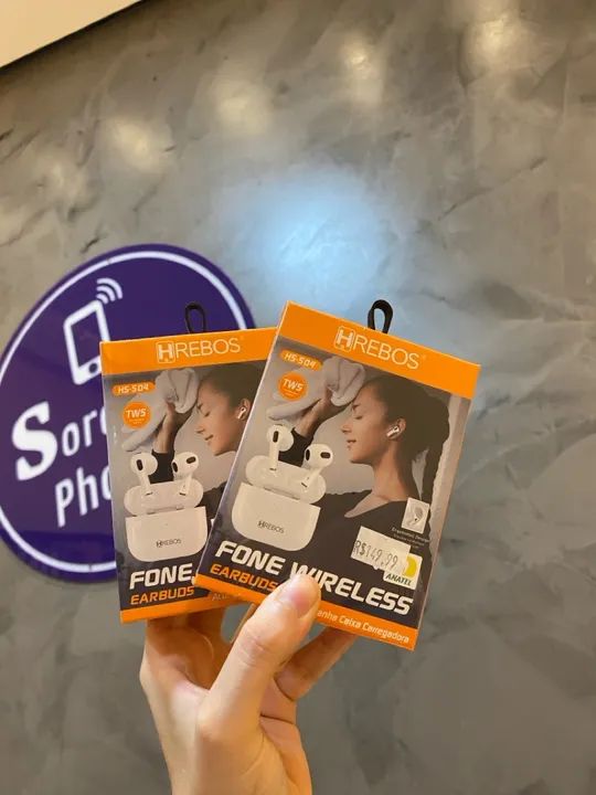 Fones de Ouvido Bluetooth HREBOS HS-504 TWS