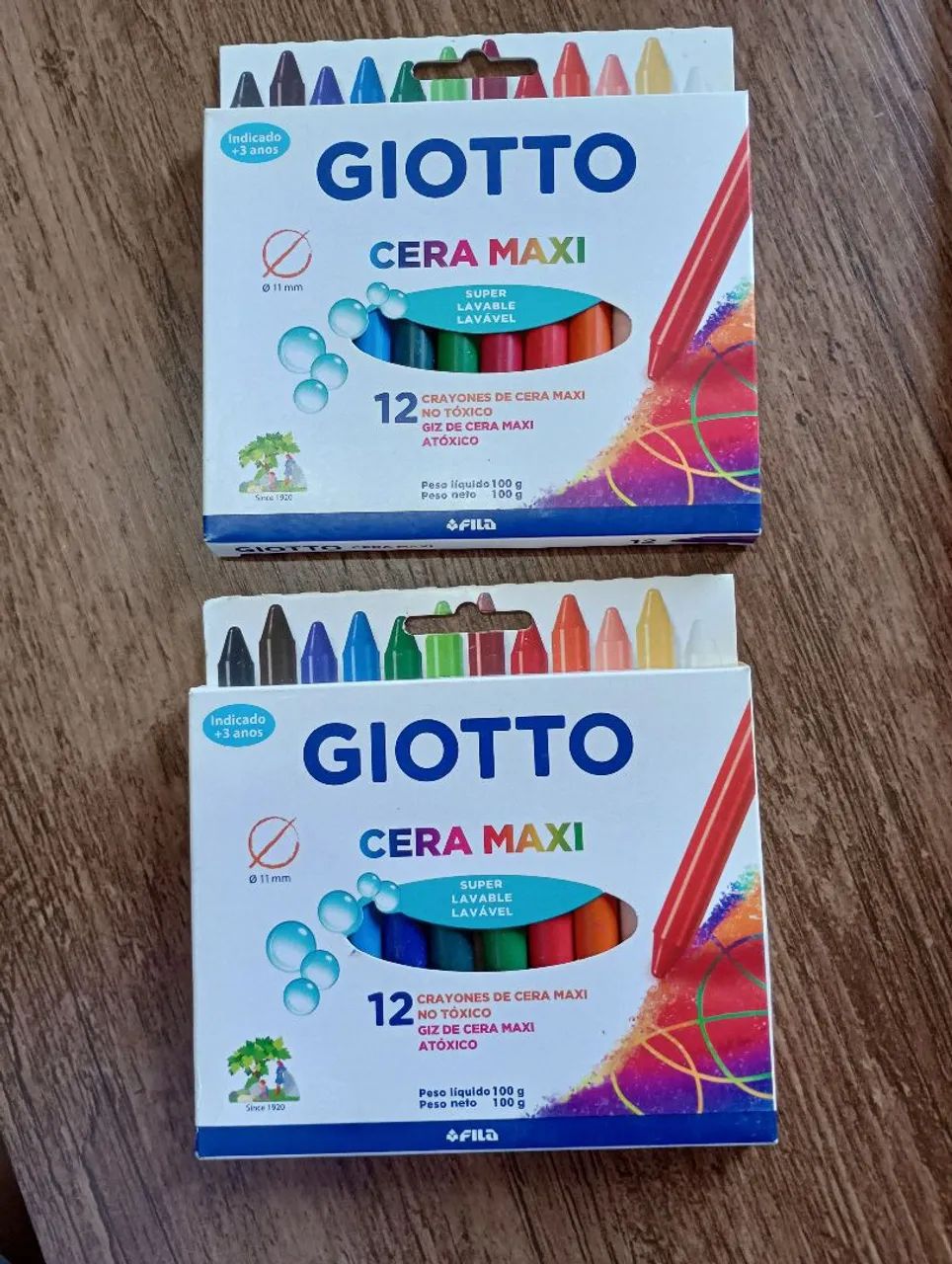  Caixa de Giz de Cera Novo r$14,00 cada