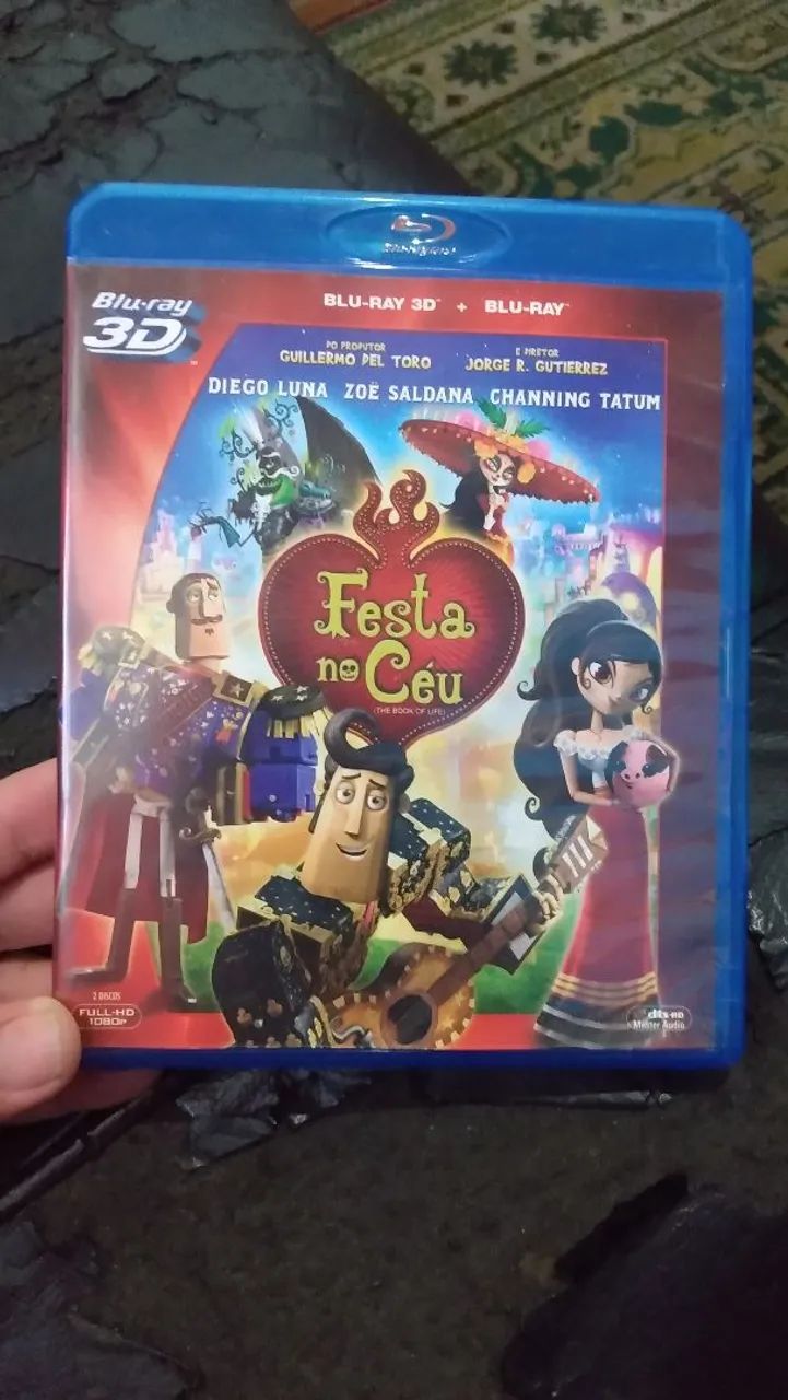 Blu-ray duplo 3D/2D festa no céu ótimo estado 