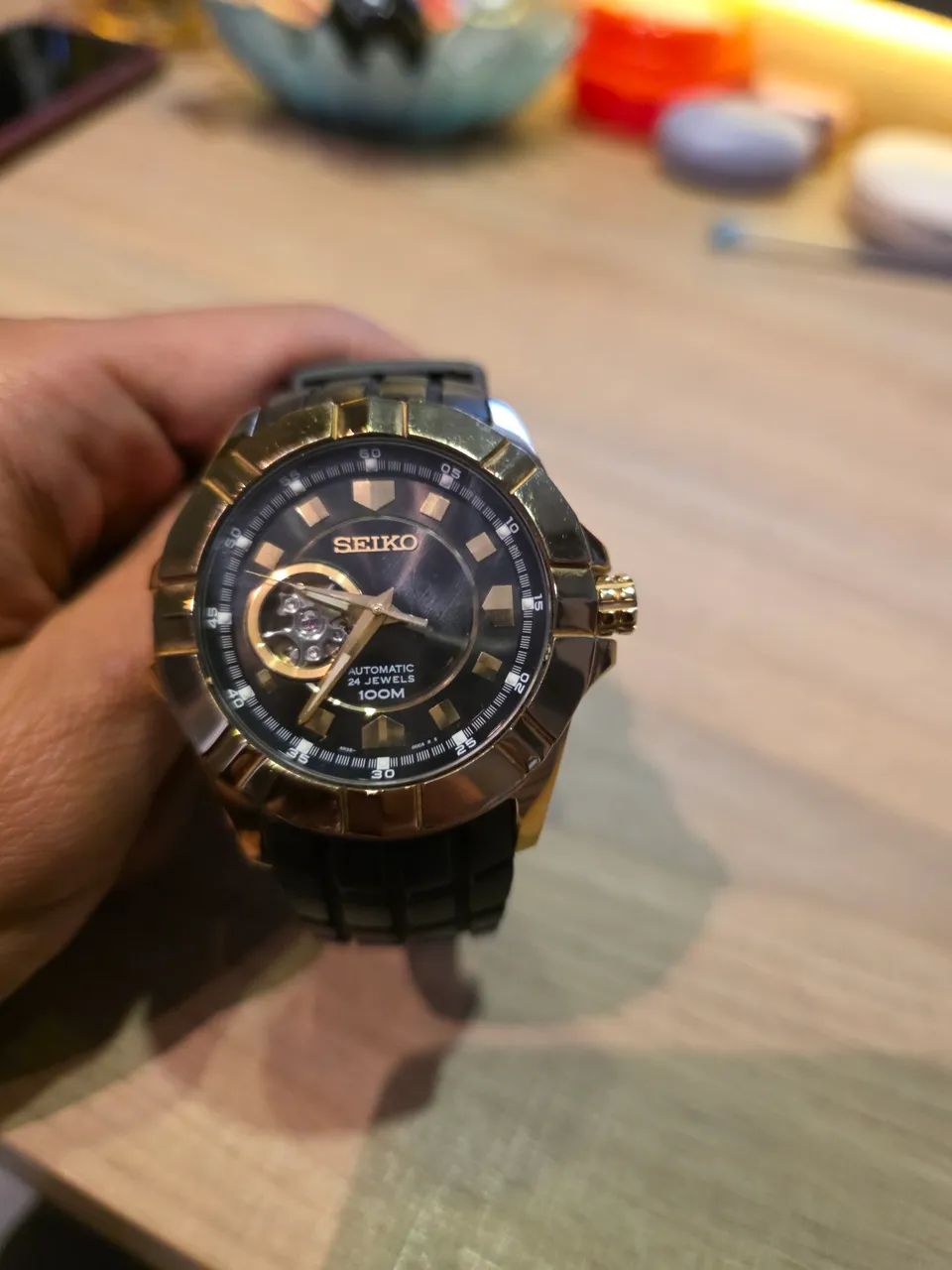 Seiko 4R38-00C0 (Open Heart Automatic, 24 Jewels, 100M) - Foto 2