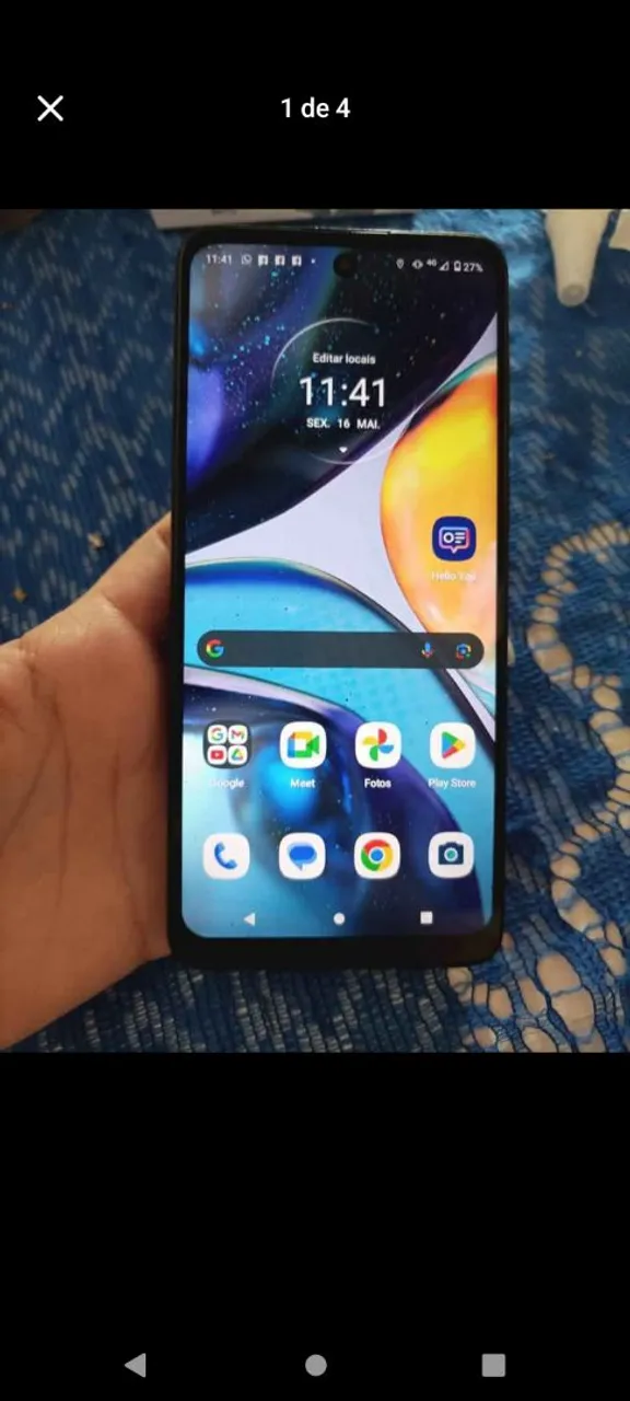 MOTO G22 IMPECÁVEL AVARIA SO NA CARCAÇA