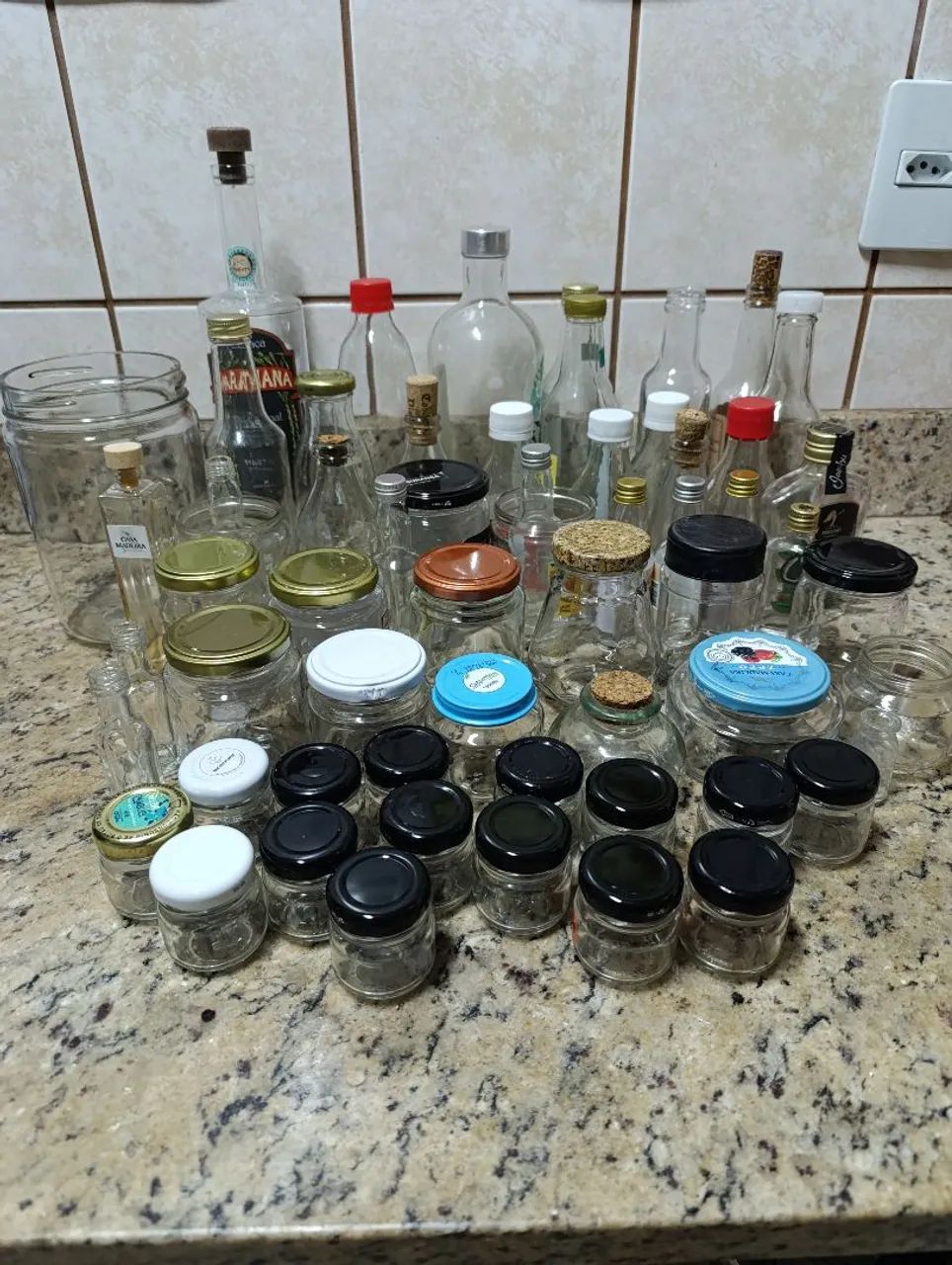 Frascos, Potes e Garrafas de Vidro