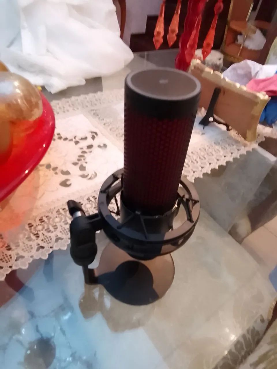 MICROFONE HYPER X QUADCAST 2 USADO UMA SÓ VEZ (ACEITO NEGOCIAÇÃO) - Foto 3