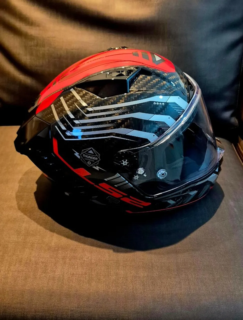 Capacete Ls2 Ff-805 Thunder Carbon Sputnik + Pinlock