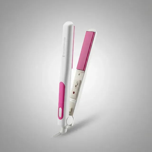 Prancha chapinha Remington s1300 rosa e branca - Foto 4