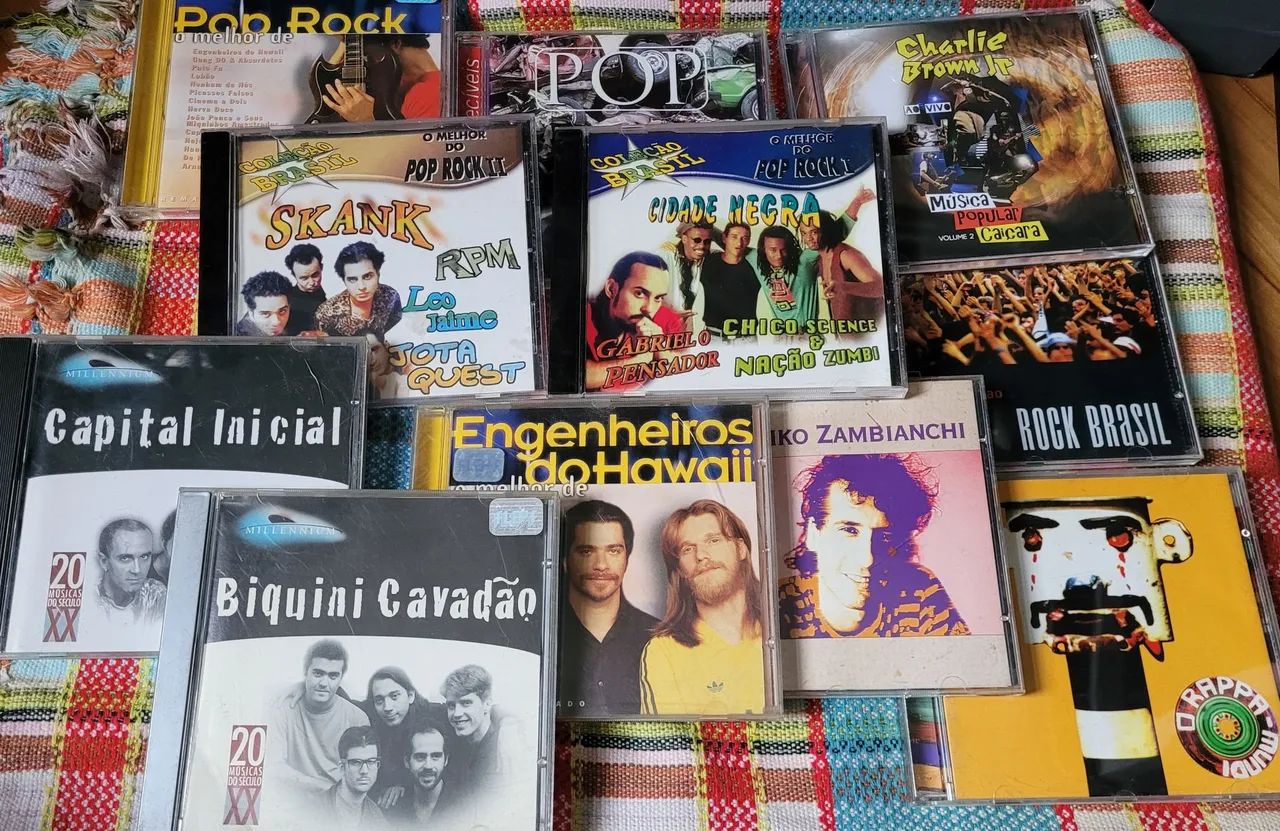 Lote Coleção de CDs de Rock e Pop Rock