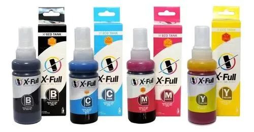Kit 4 Tintas Corante Xfull 70ml Compatível Epson T664