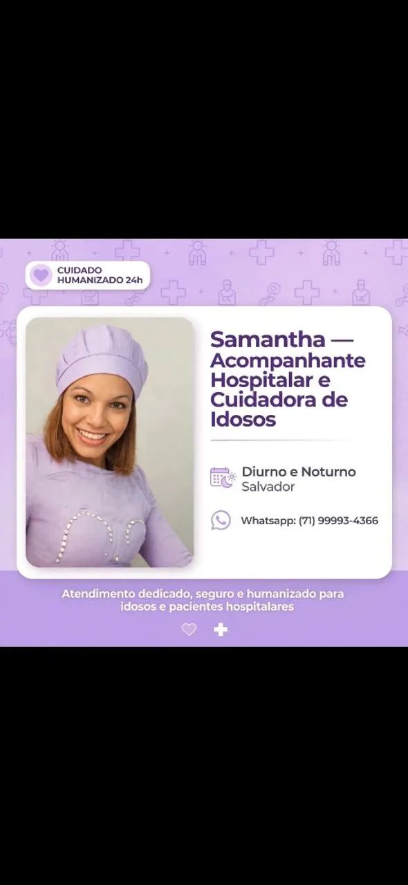 Acompanhante hospitalar e cuidadora de idosos  - Foto 4