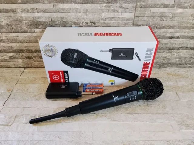 Microfone  Sem Fio Até 30m Som Palestra e Karaokê - Foto 4