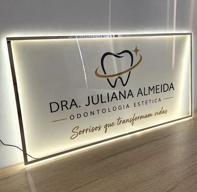 Placa Led Neon Personalizado 80cm em Acrílico - Foto 2