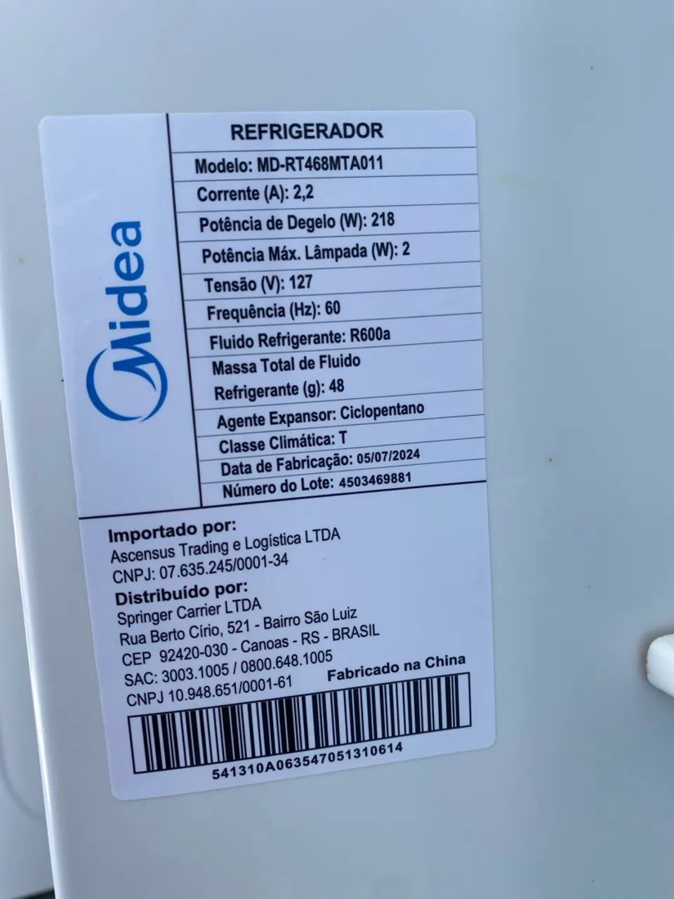 Geladeira Midea Frost Free Duplex 347L - Foto 4