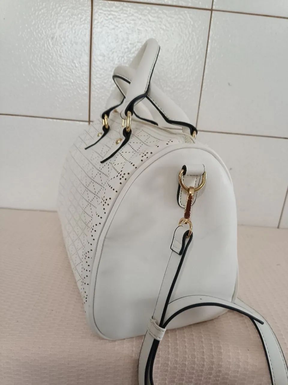  Bolsa Média triângulos Satinato  - Foto 5