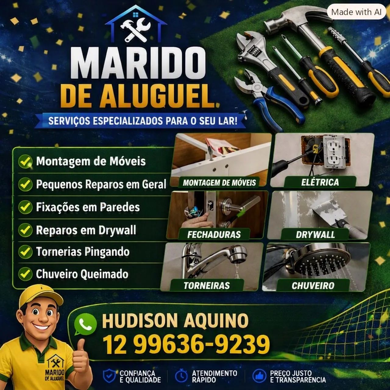 MARIDO DE ALUGUEL | SERVIÇOS RÁPIDOS E DE QUALIDADE ?