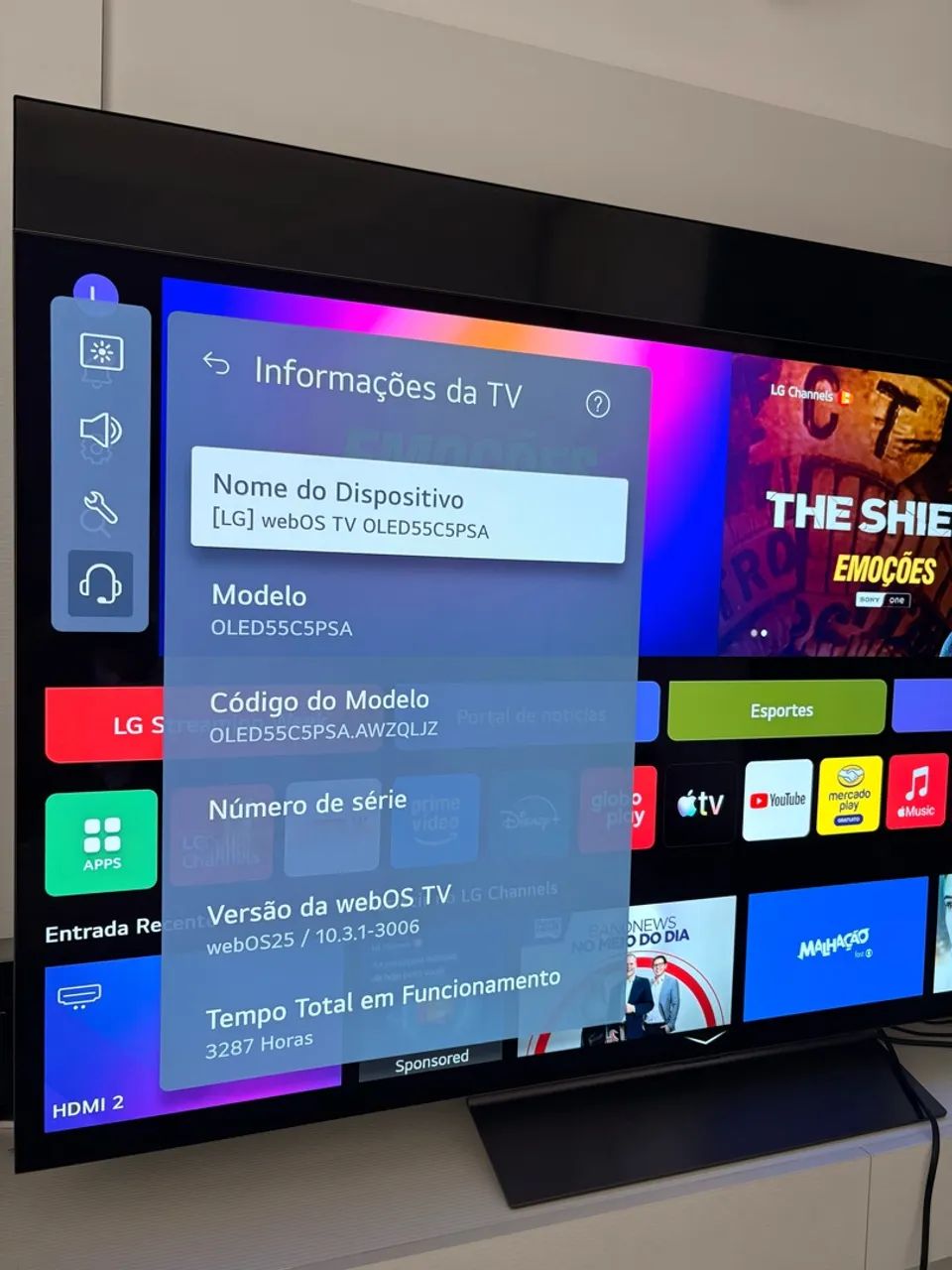 Smart TV LG OLED C5 55 polegadas  - Foto 2