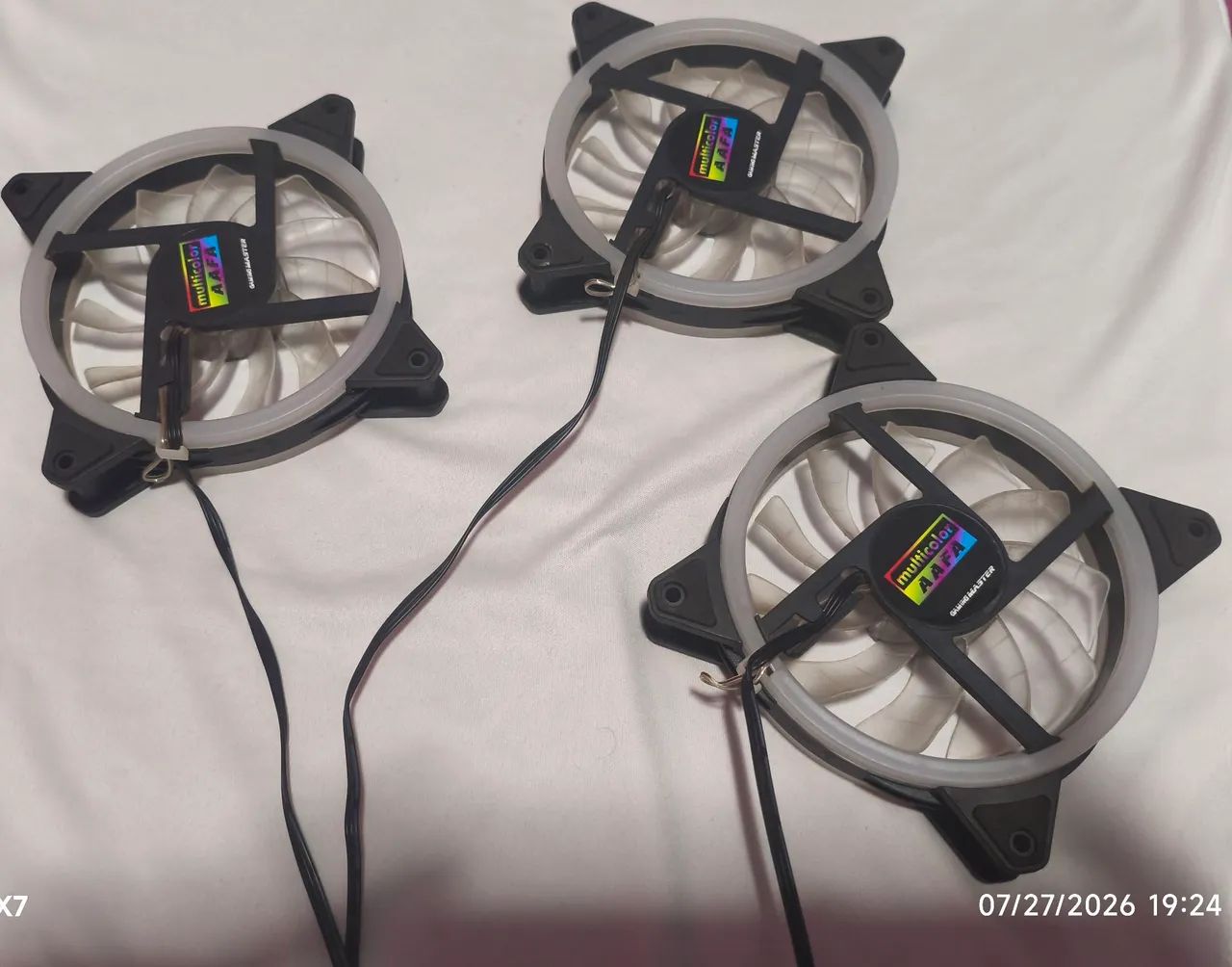 Kit 3 fans para gabinete  - Foto 3