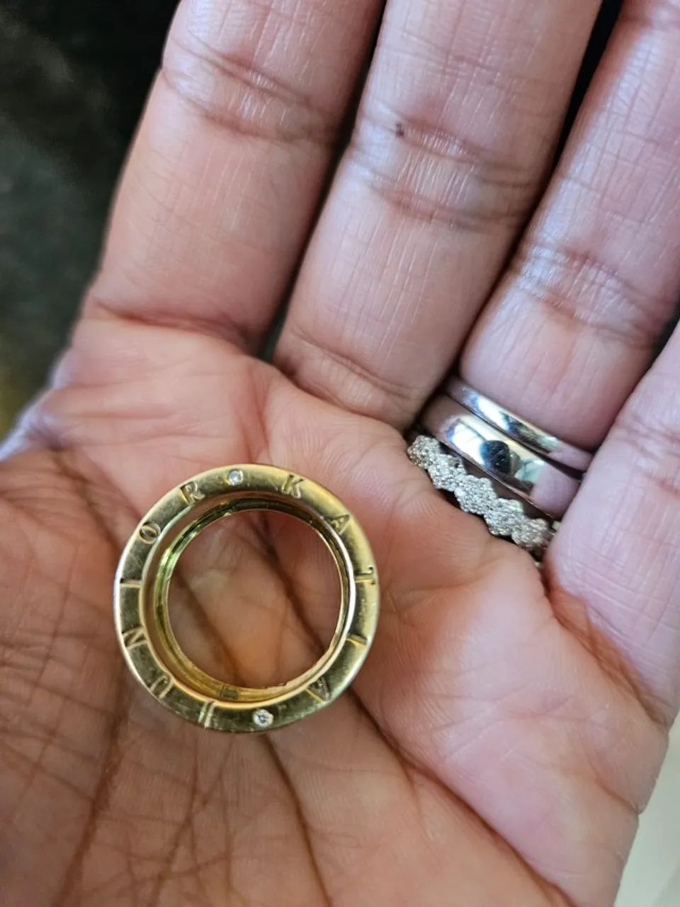 Aliança em Ouro 18K Modelo BVLGARI - Tamanho 16 - Foto 2