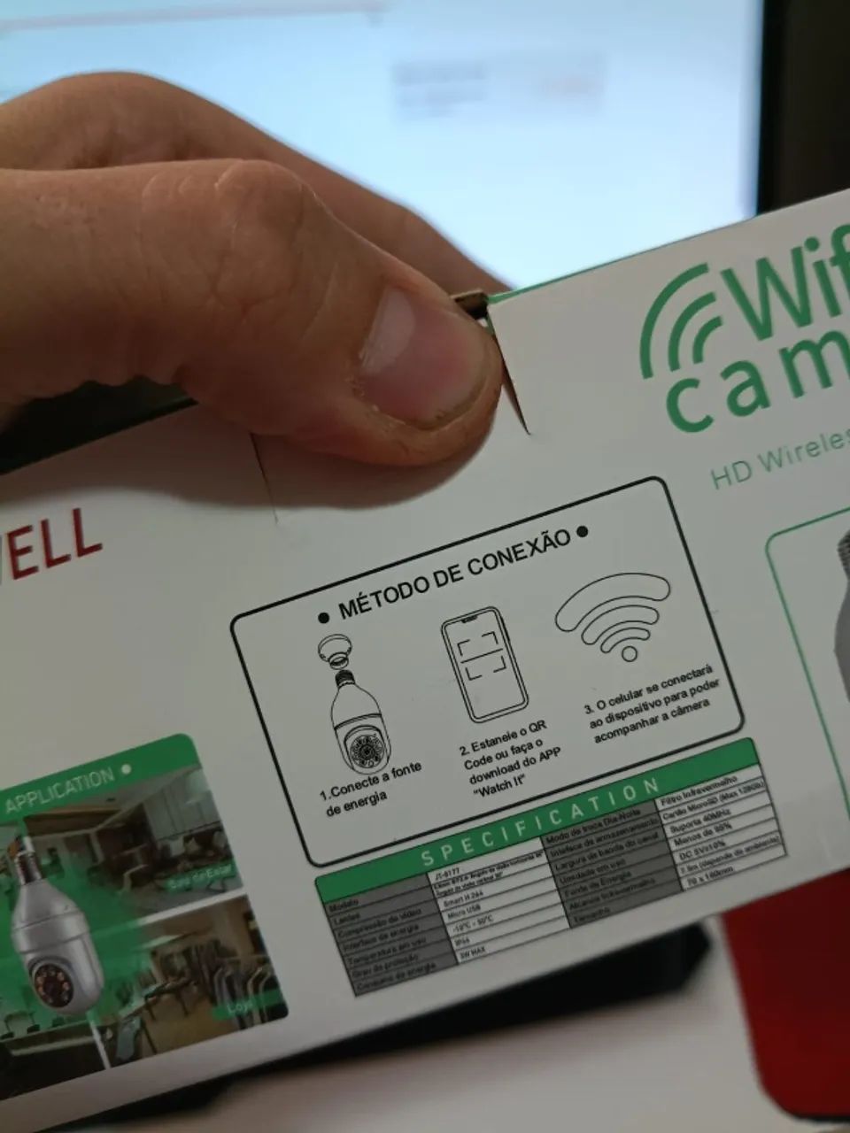 Câmera WiFi IP - Sensor de Presença. Nova! - Foto 4