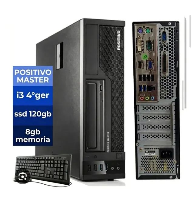 Computador desktop pc Positivo master i3 4 geração 8gb ssd 120gb