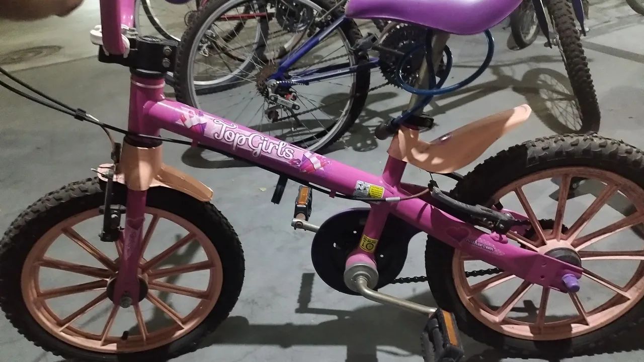 Bicicleta Aro 14 rosa (Nathor) - Foto 5